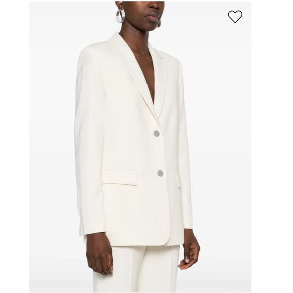 NWOT: Theory Single-breasted Blazer in Ivory White Size 4 - Picture 5 of 16